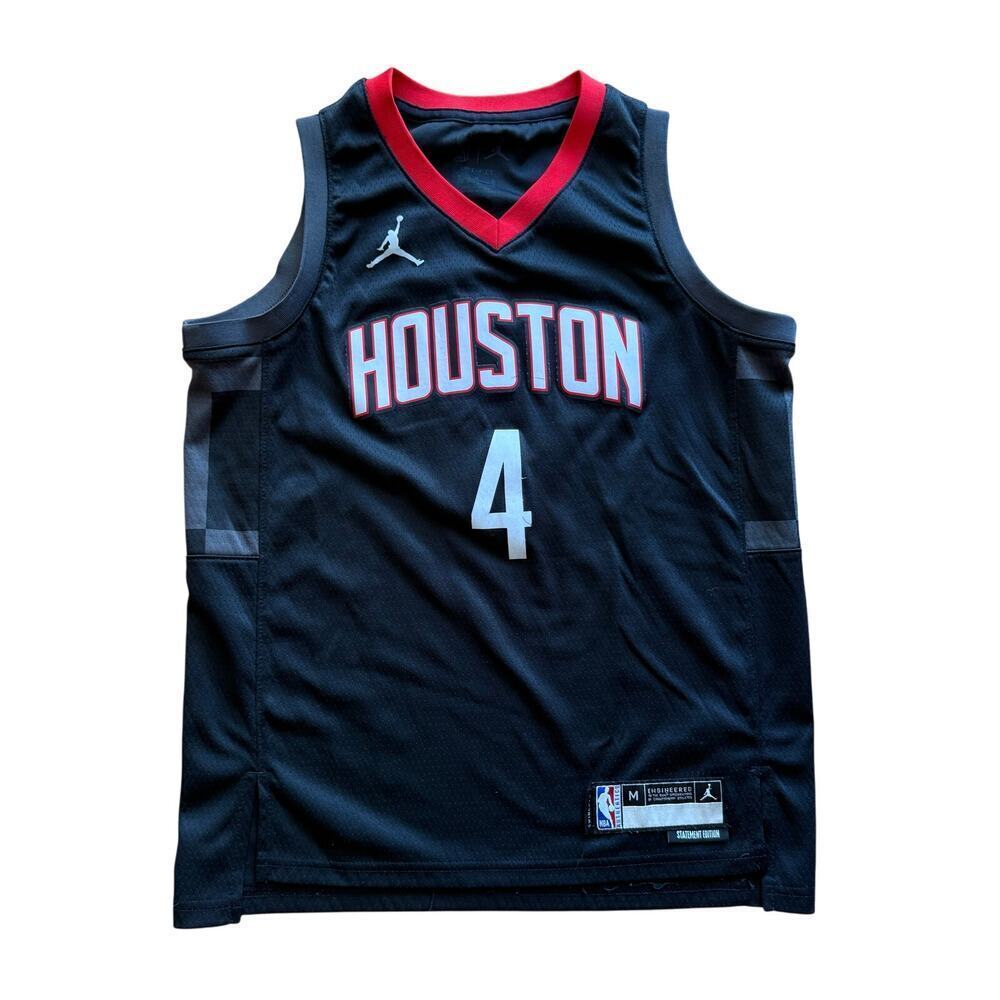 NBA Jalen Green Houston Rockets Swingman Black Red Jersey Youth Size M Dri Fit